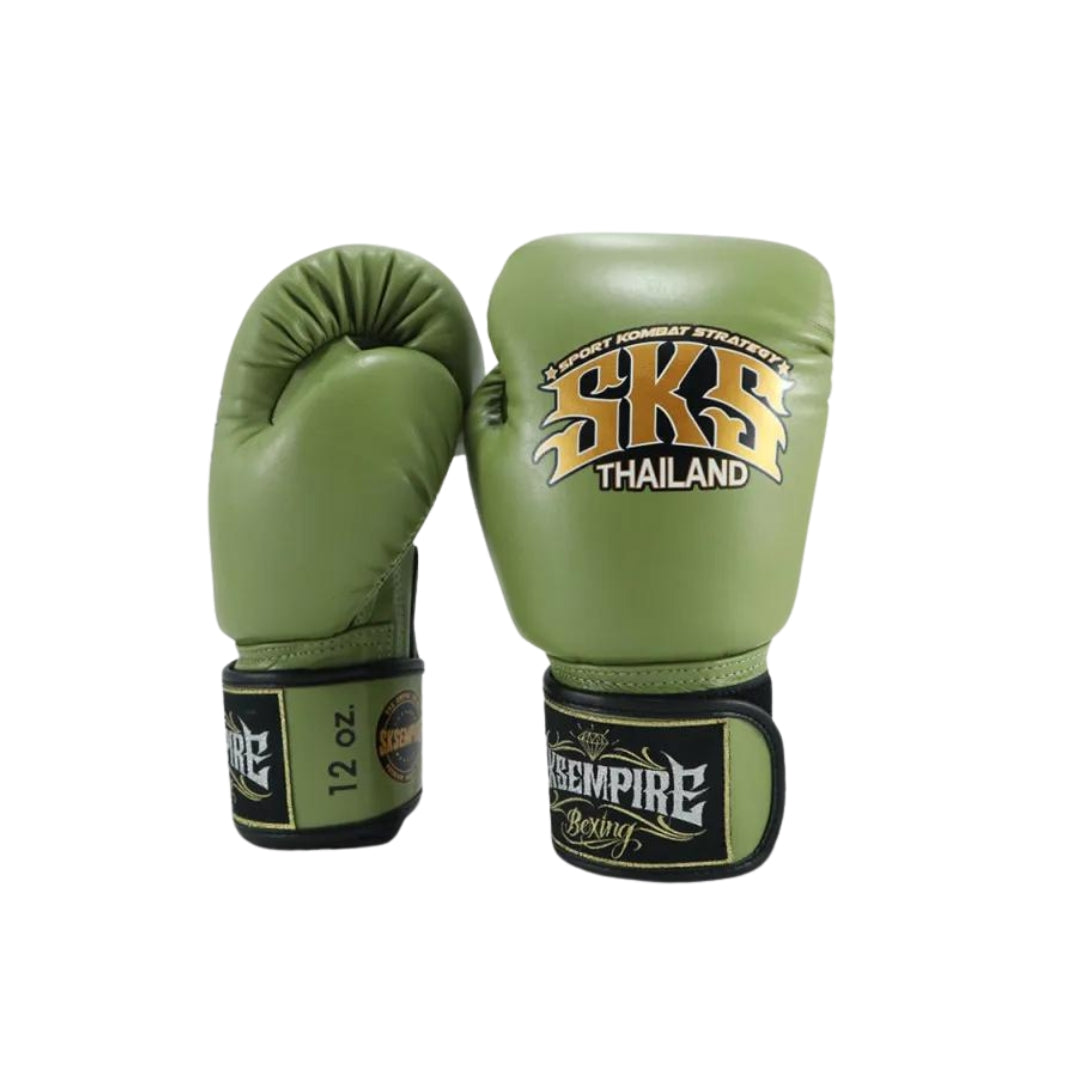 SKS Boxing Gloves - Khaki - Muay Thai Store