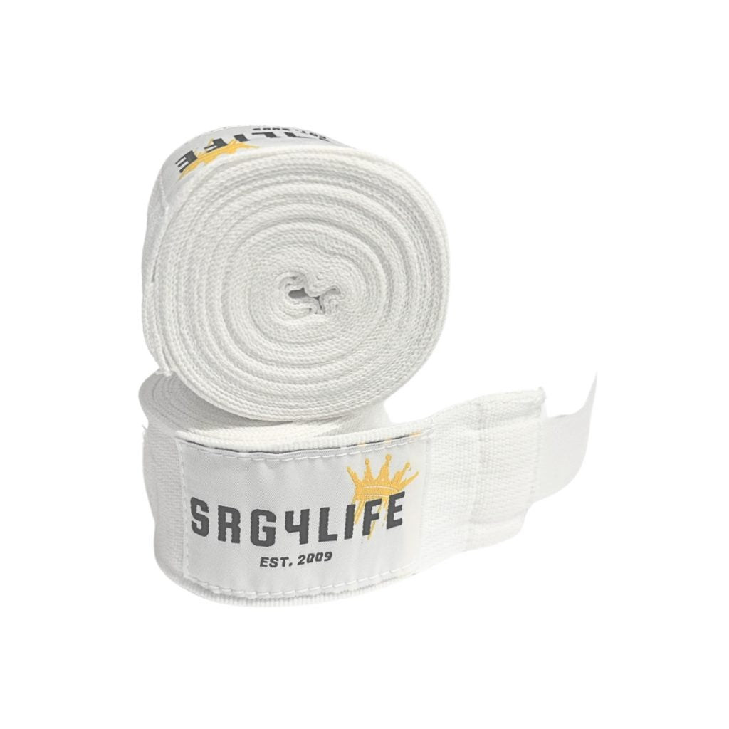 SRG/SKS Hand Wraps - White - Muay Thai Store