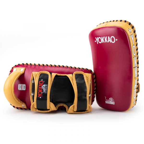 Yokkao Curved Thai Pads - Cerise/Mango - Muay Thai Store