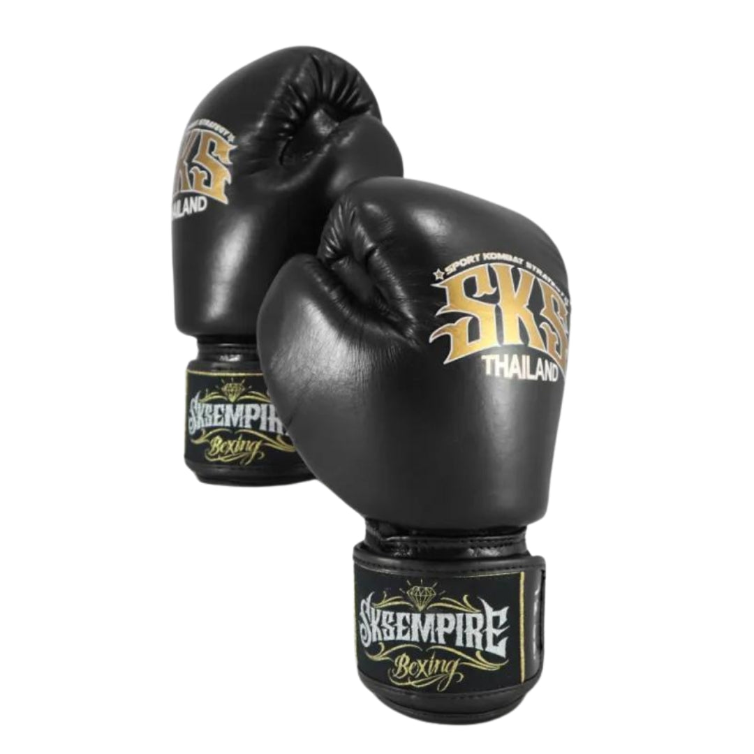 SKS Boxing Gloves - Black - Muay Thai Store
