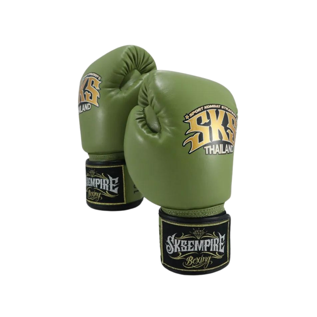 SKS Boxing Gloves - Khaki - Muay Thai Store