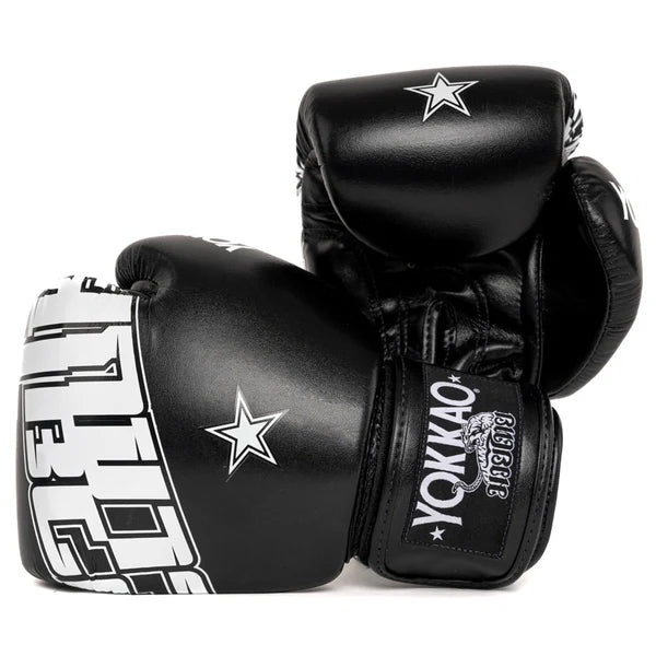 Yokkao Boxing Gloves - Lettering Black - Muay Thai Store