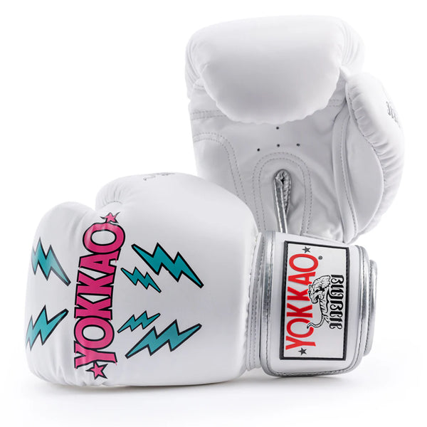 Yokkao Boxing Gloves - Stadium White | Muay Thai Store