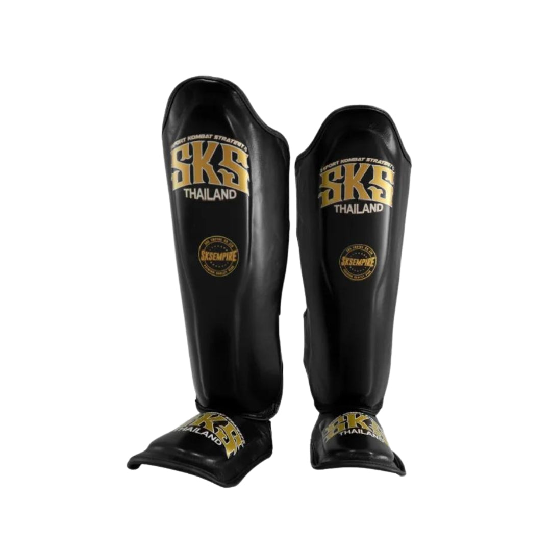 SKS Shin Guards - Black - Muay Thai Store