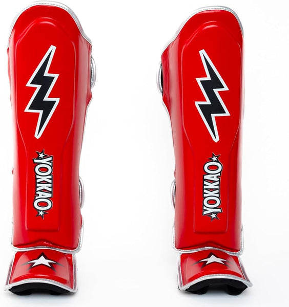 【希少】 ヨッカオ stadium shin guard レガース Sサイズ Yokkao Shin Guards - Stadium Red