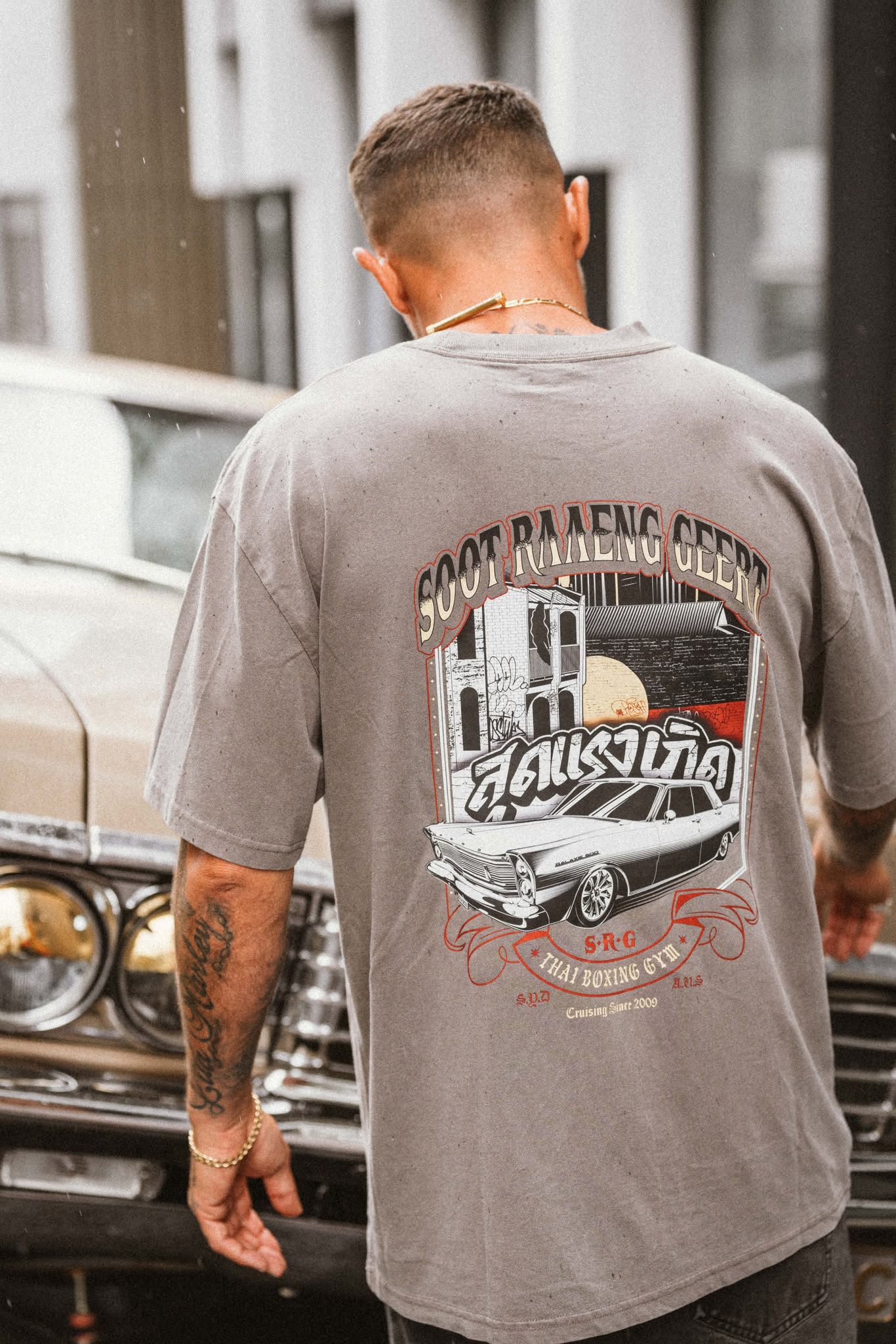 SRG T-Shirt - Special Edition Cruising Since 2009 Faded Grey