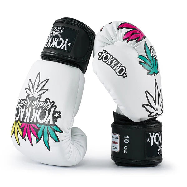 Yokkao Boxing Gloves - Khalifa Kush White