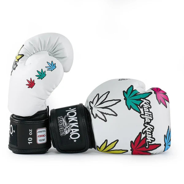 Yokkao Boxing Gloves - Khalifa Kush White