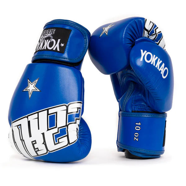 Yokkao Boxing Gloves - Lettering Blue