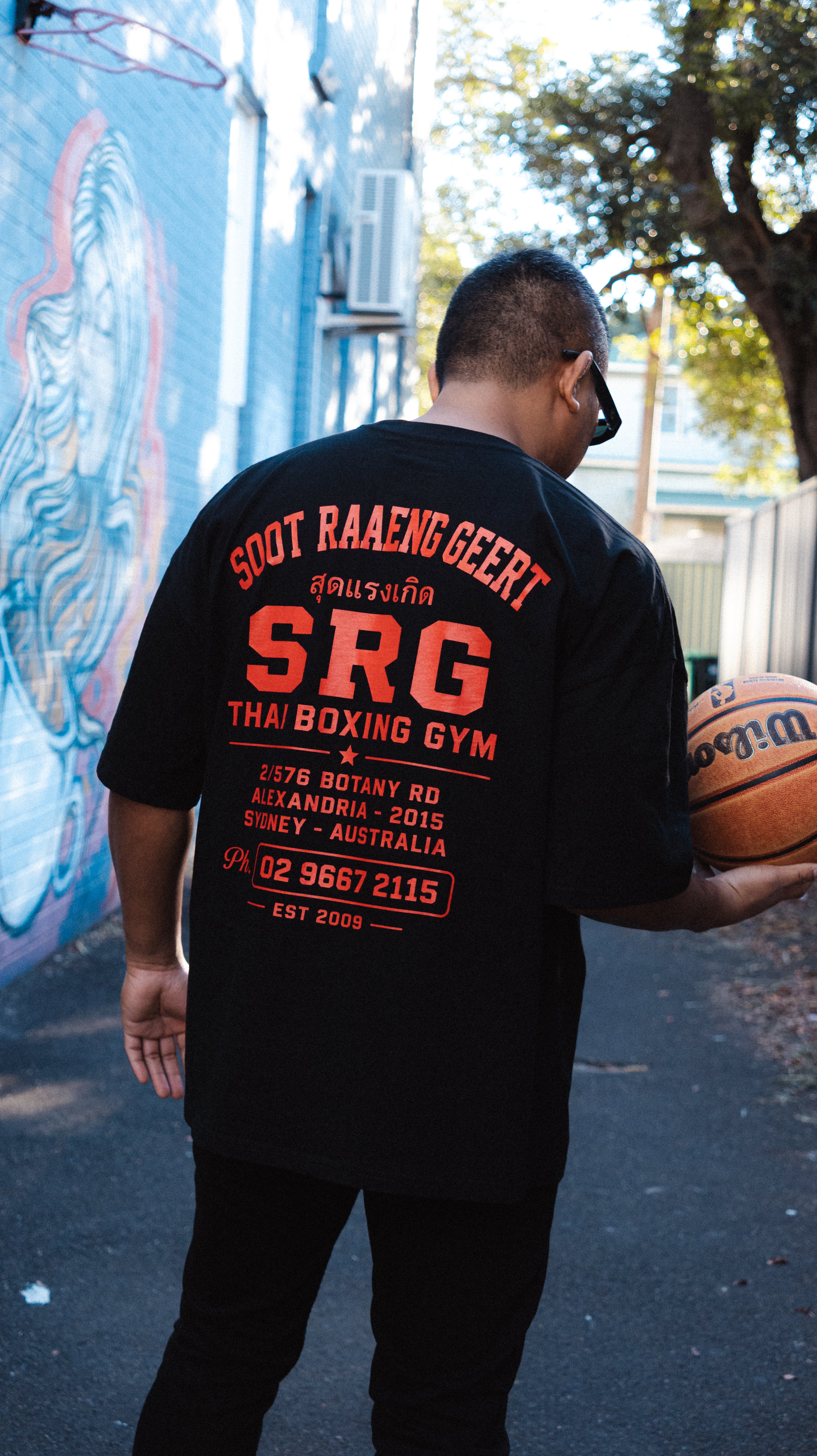 SRG T-Shirt - Oversized Retro shirt (Black)