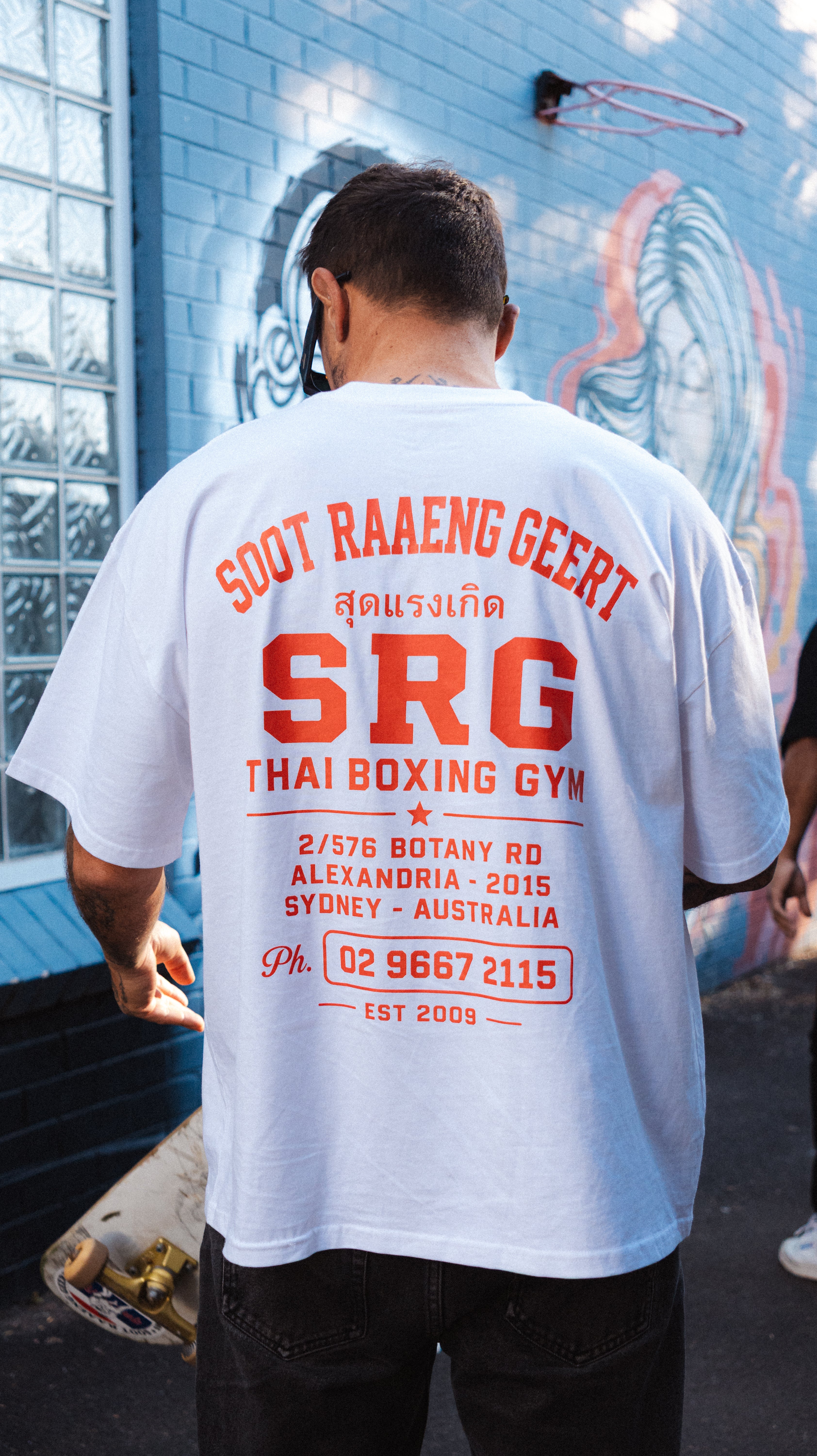 SRG T-Shirt - Oversized Retro shirt (White)