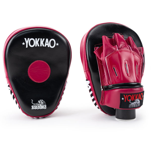 Yokkao Focus Mitts - Black/Cerise