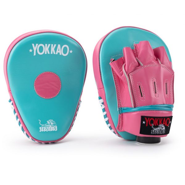 Yokkao Focus Mitts - Island/Hot Pink