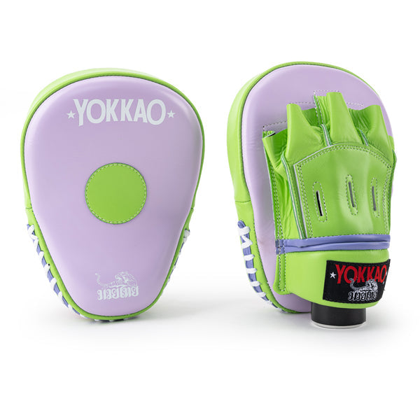 Yokkao Focus Mitts - Orchid/Lime zest