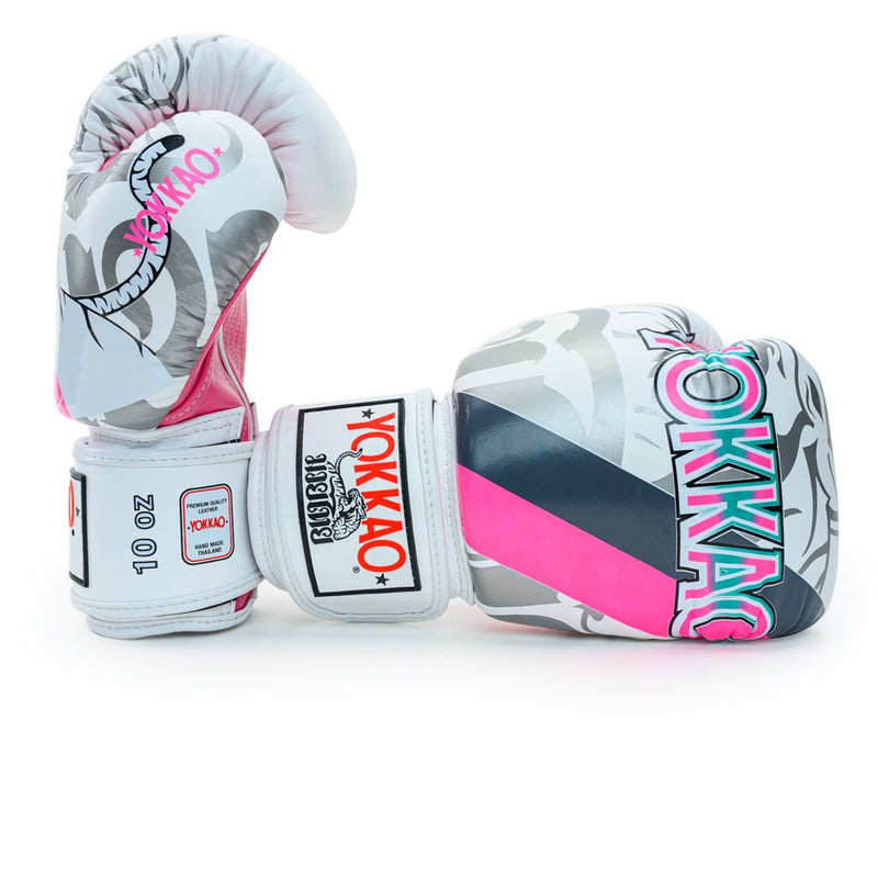 Yokkao Boxing Gloves - 90's White