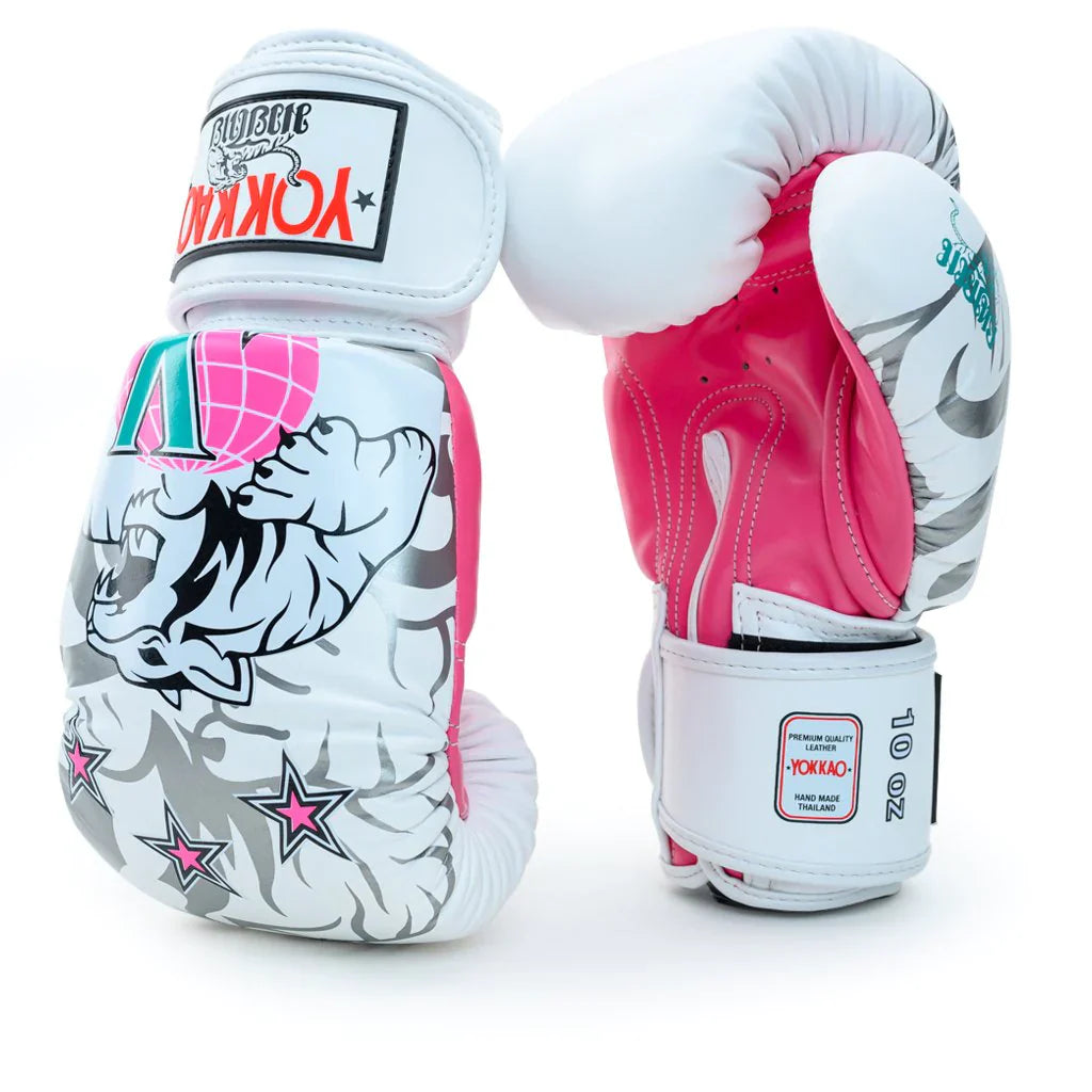 Yokkao Boxing Gloves - 90's White