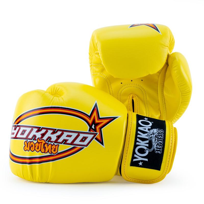 Yokkao Boxing Gloves - Vertical Yellow