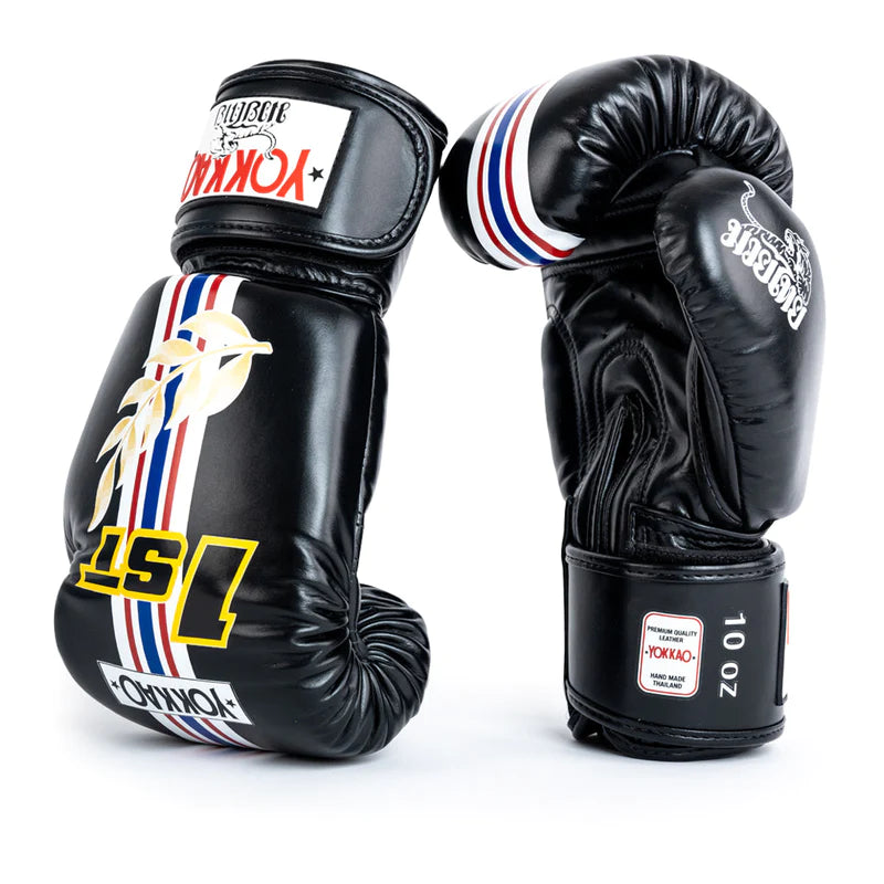 Yokkao Boxing Gloves - First at the race Black