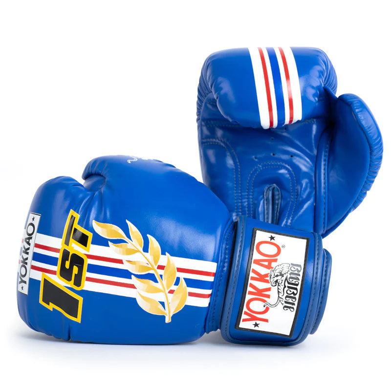 Yokkao Boxing Gloves - First at the race Blue