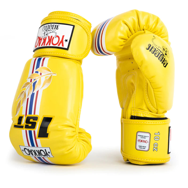 Yokkao Boxing Gloves - First at the race Yellow