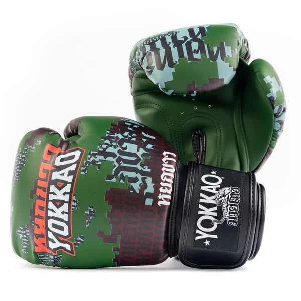 Yokkao Boxing Gloves - Thai Camo Forest