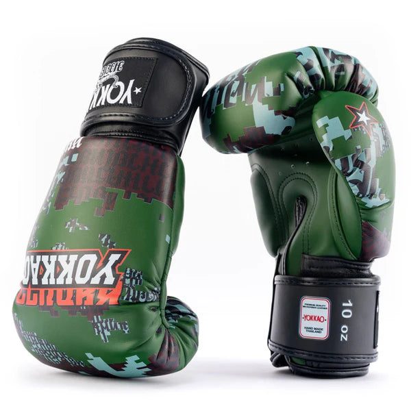 Yokkao Boxing Gloves - Thai Camo Forest
