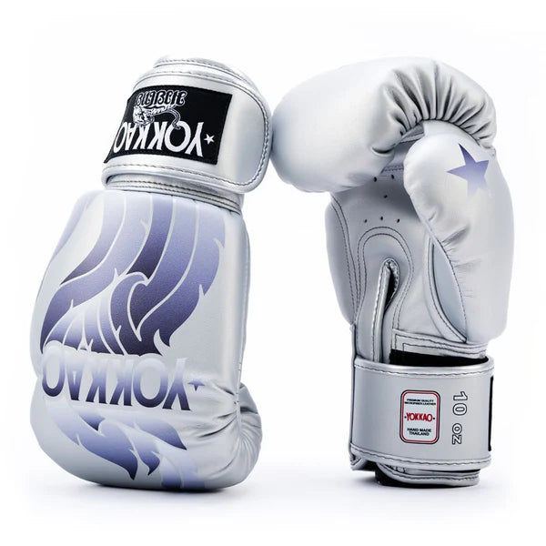 Yokkao Boxing Gloves - The Flame Silver