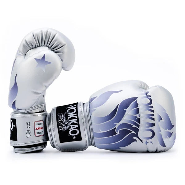 Yokkao Boxing Gloves - The Flame Silver