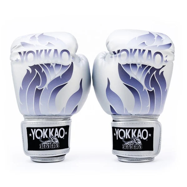 Yokkao Boxing Gloves - The Flame Silver