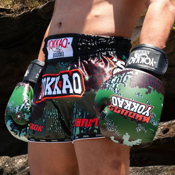 Yokkao Boxing Gloves - Thai Camo Forest