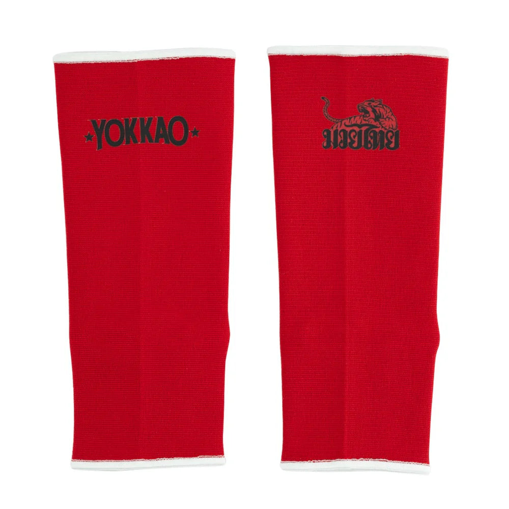 Yokkao Ankle Guards Standard - Red - Muay Thai Store