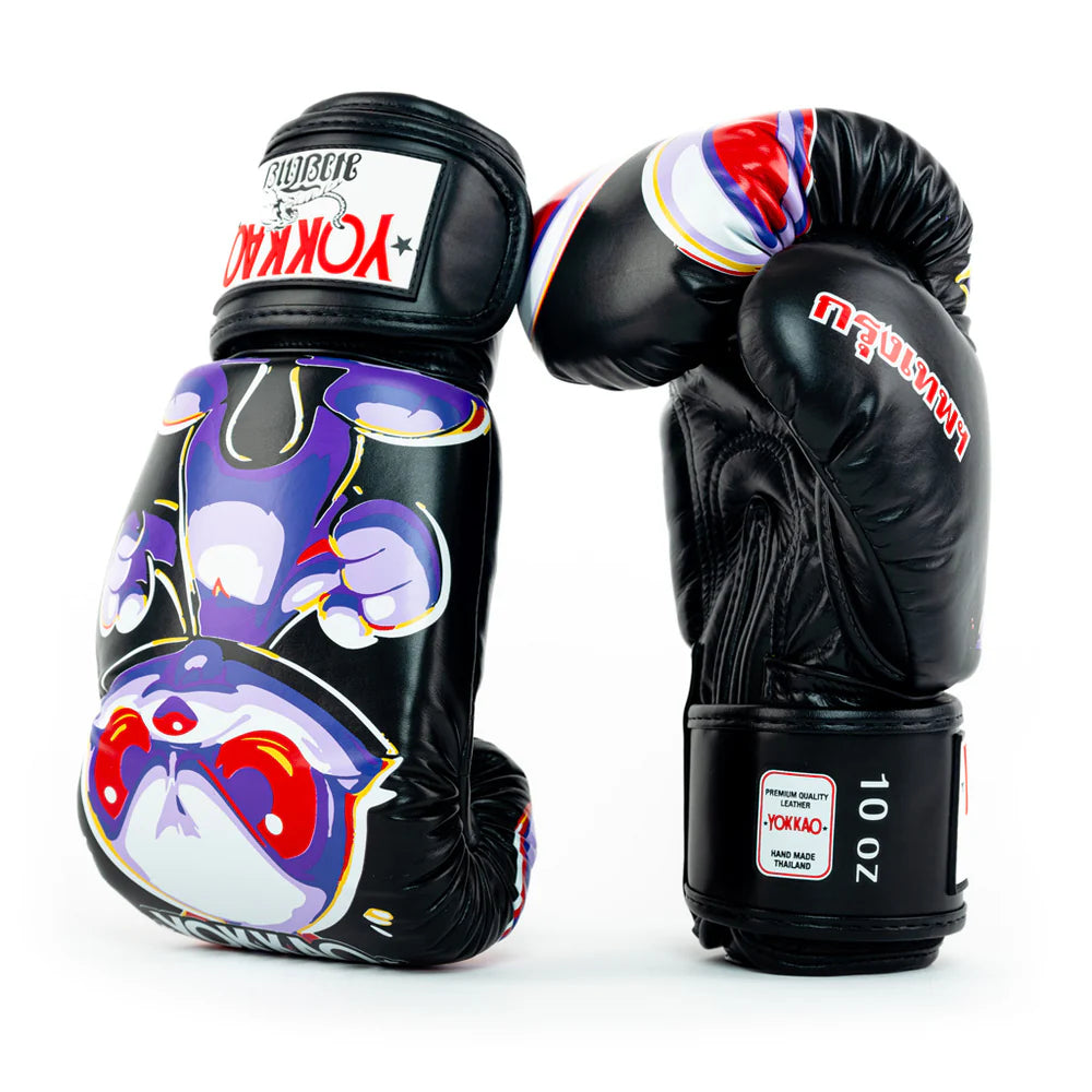 Yokkao Boxing Gloves - Angry Rabbit Black