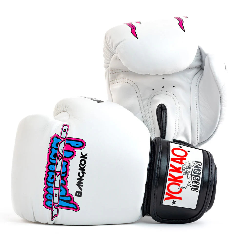 Yokkao Boxing Gloves - East Club White