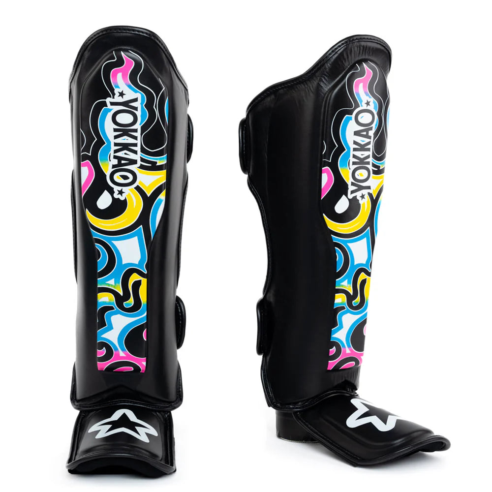 Yokkao Shin Guards - Flames Black