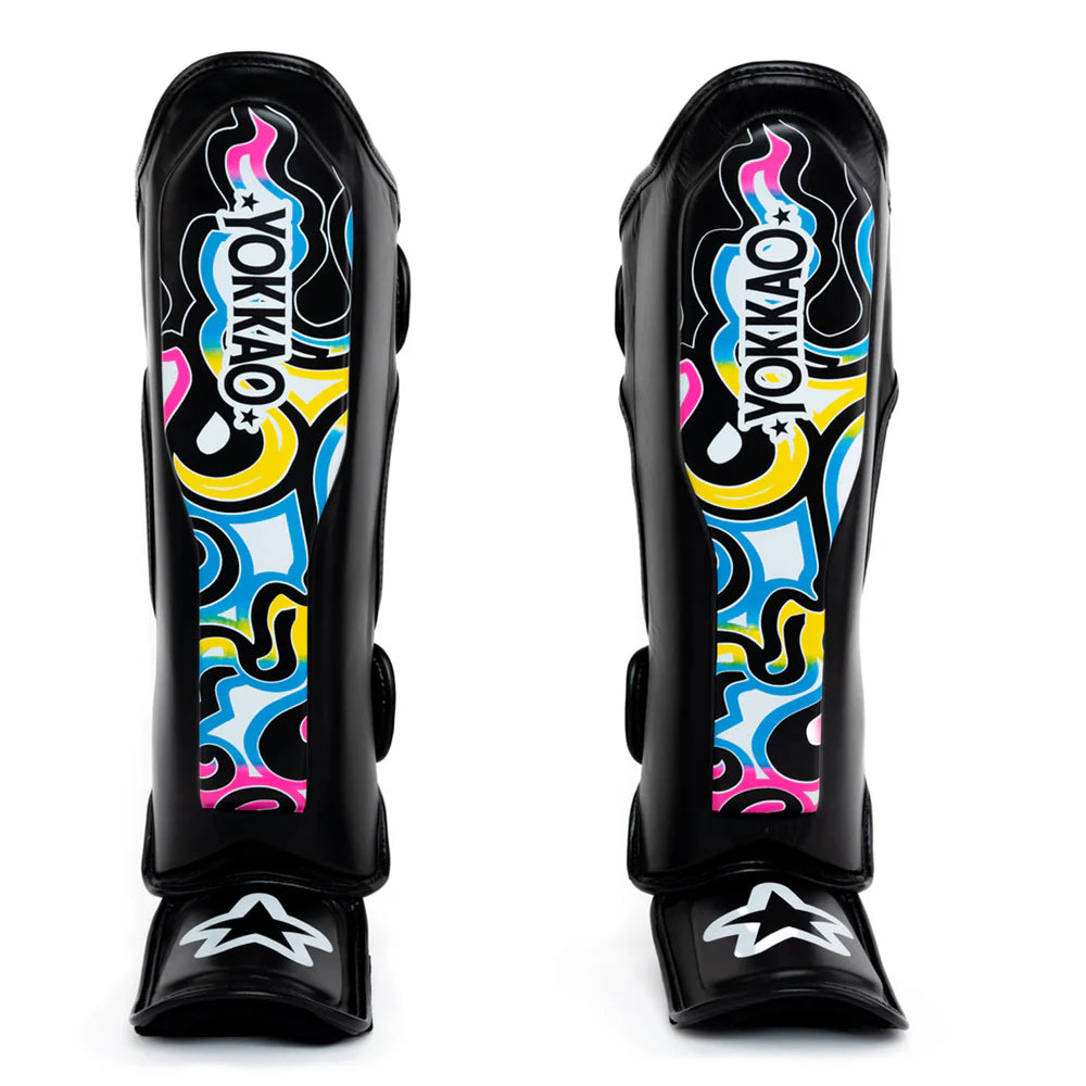 Yokkao Shin Guards - Flames Black