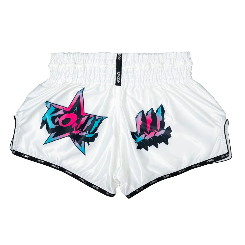 Yokkao Carbonfit Shorts - Fighter KO White