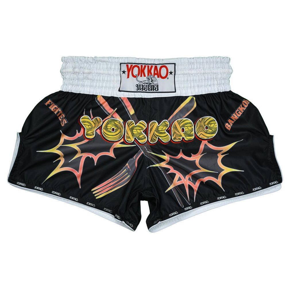Yokkao Carbon Fit Shorts - Pad Thai Black | Muay Thai Store